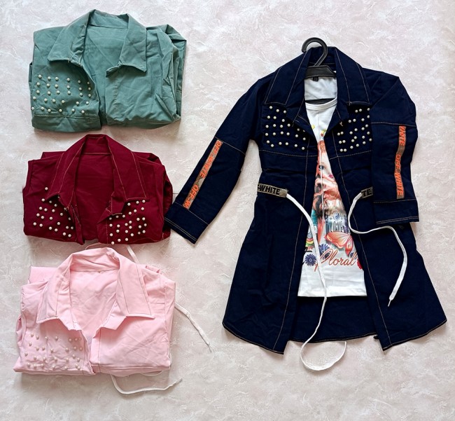 مانتو ۲ تکه دخترانه 