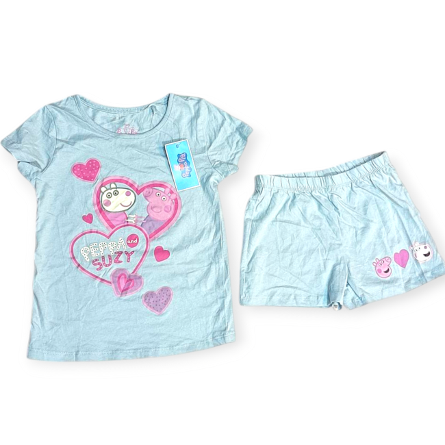 ست تیشرت و شورتک دخترانه برند اروپایی 