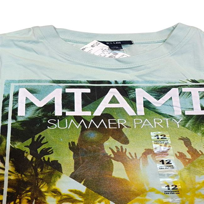 تیشرت پسرانه برند کیابی طرح نخل 