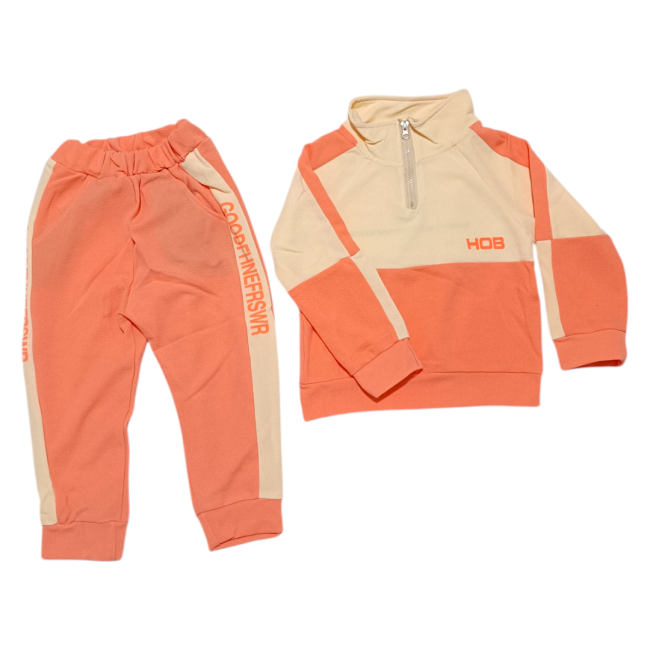 ست بلوز و شلوار کودک وارداتی طرح HOB 