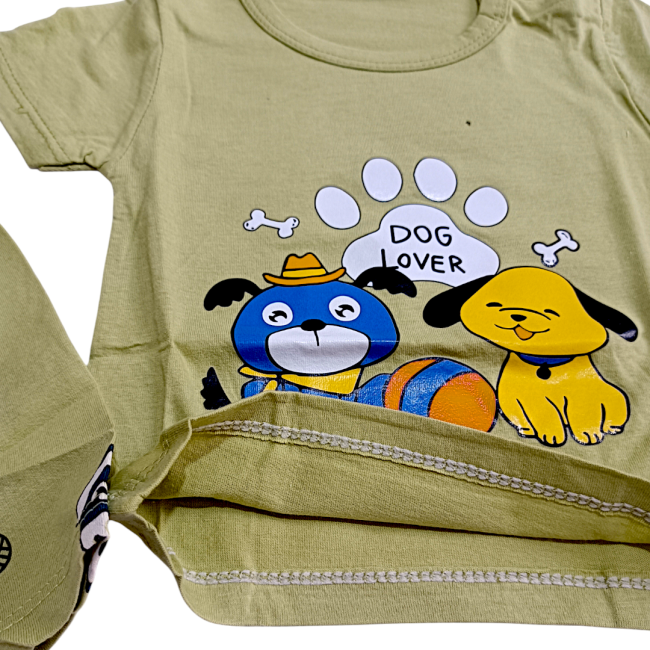 ست تیشرت و شورتک وارداتی طرح هاپو 