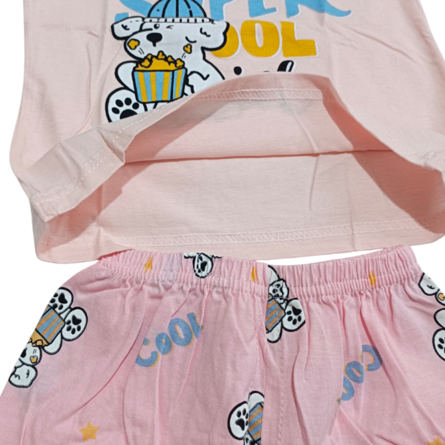 ست شورت و رکابی وارداتی طرح هاپو 