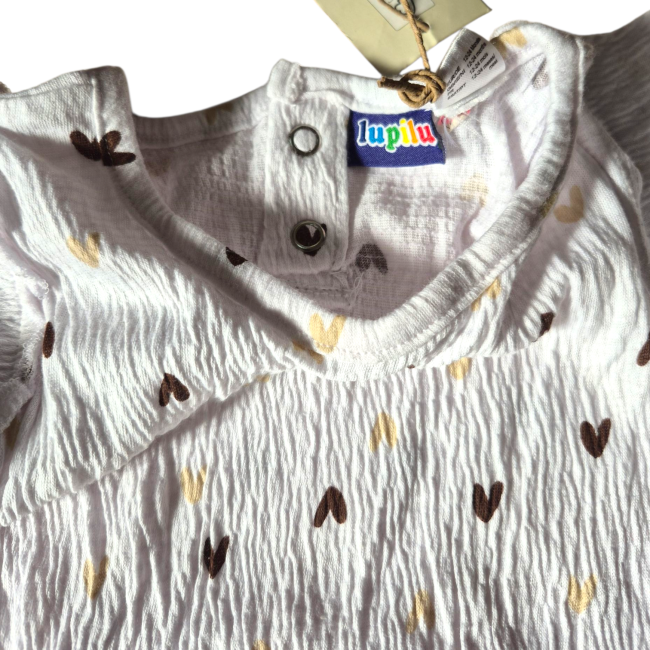 بادی نوزادی برند لوپیلو طرح قلبی 